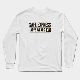 Secure Coding Safe Express Apps Wears Helmet Long Sleeve T-Shirt